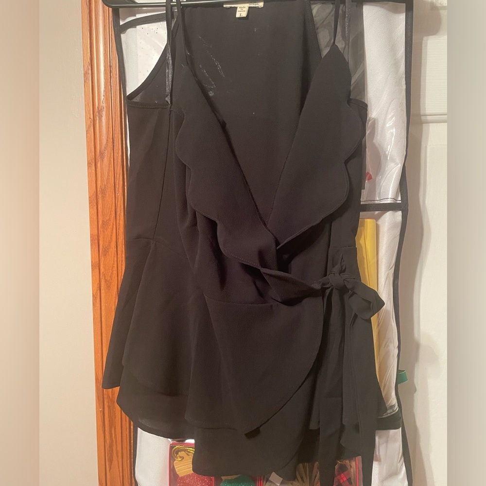 Monteau wrap peplum tanks